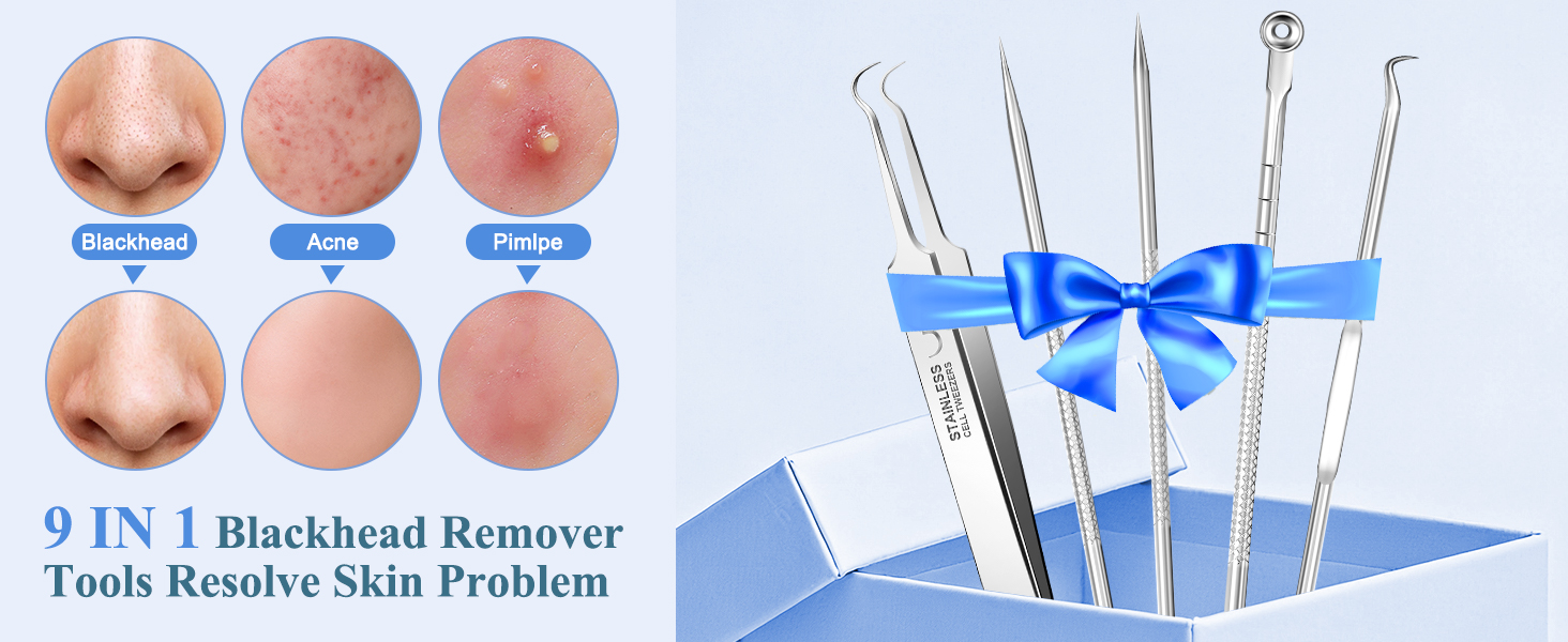 9 in1 pimple popper tool kit
