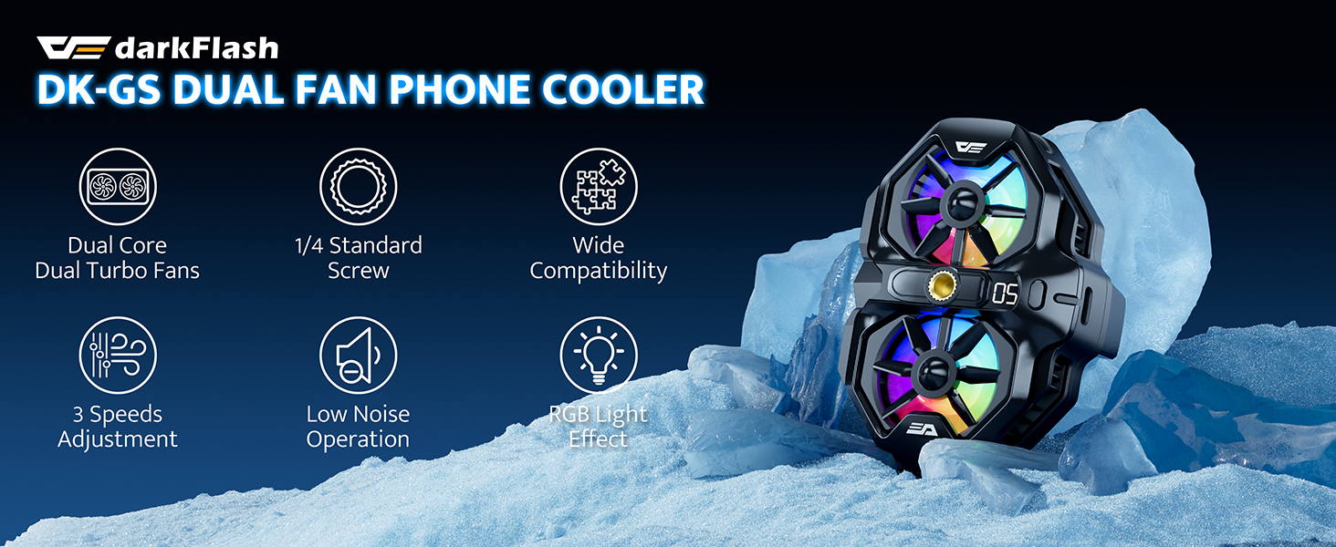 DK-GS PHONE COOLER WITH CLIP