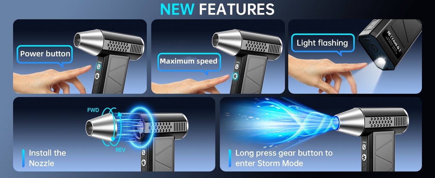 YUHUO Compressed Air Duster