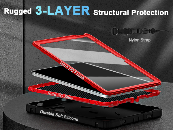 iPad Case 10th Generation with built-in screen protector
