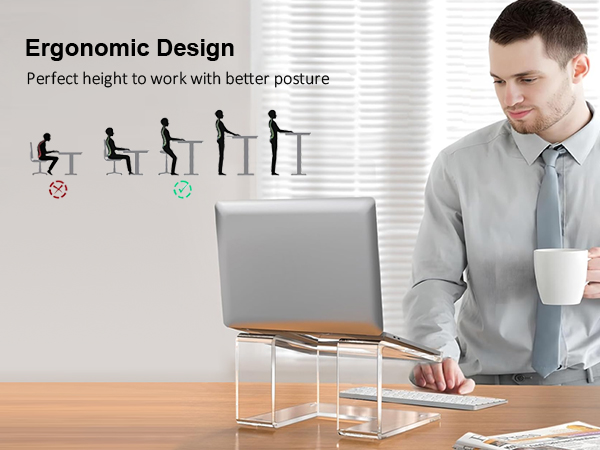 FUCDTEFC Acrylic Laptop Stand for Desk