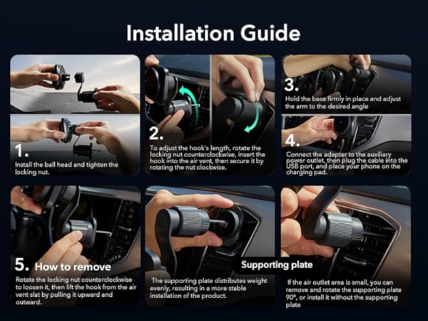 25W magsafe car mount charger