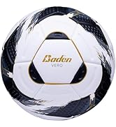 Baden | Vero | Thermal Bonded Soccer Ball | PU Cover with Dimpled Swirl Texture | All-Weather Hig...