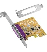 XRIKUI PCIe to Parallel Port Card, 1-Port LPT Adapter with Native Controller, Supports ECP/EPP/SP...