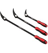 ARES 70184-3-Piece Indexable Pry Bar Set - 11-Position Adjustable Angle Pry Bars - High Strength ...