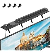 Universal Soundbar Mount - No Drilling Required Space-Saving TV Top Shelf Steel Frame Fits Most S...