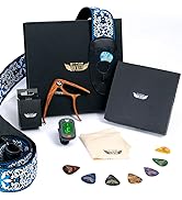 Stage Rocker Guitar Accessories Gift Box for Acoustic and Electric Guitars, Jacquard Weave Guitar...