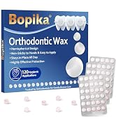 Bopika Orthodontic Wax for Braces Wax Dots 120 Individually Wrapped, Strawberry Flavored Dental W...