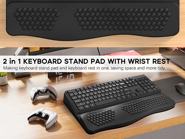 key board pad with wrist rest
