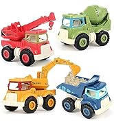Olbyefly Construction Toys for 2 3 4 5 Years Old Boys Girls Kids Toddlers, Sandbox Excavator Toy ...