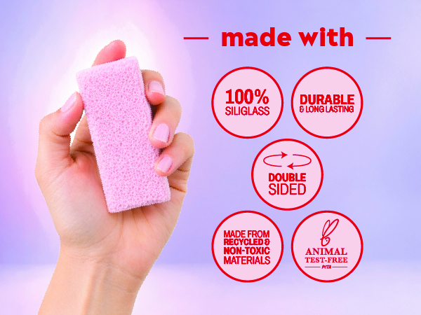 Made with 100% siliglass, double sided, durable, and made from recycled materials