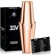 IOV Boston Cocktail Shaker Set, 18oz &amp; 28oz Stainless Steel Weighted Shaker Tins, Metal Martini D...