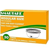 SMARTAKE Slow Cooker Liners, Crockpot Liner 13"x 21" Crockpot Liners Disposable Crock Pot Bags, F...