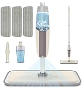 Spray Wet Mops for Hardwood Floor Cleaning: MEXERRIS Dust Dry Mop with 3 Washable Pads for Swiffe...