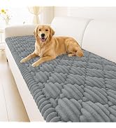 Smiry Pet Couch Covers for Dogs Washable, Non-Slip Fuzzy Couch Covers for 3 Cushion Sofa Pet Frie...