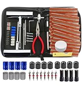 Tire Repair Kit, 68pcs Heavy Duty Tire Plug Kit, Universal Tire Repair Tools Flat Tire Puncture R...
