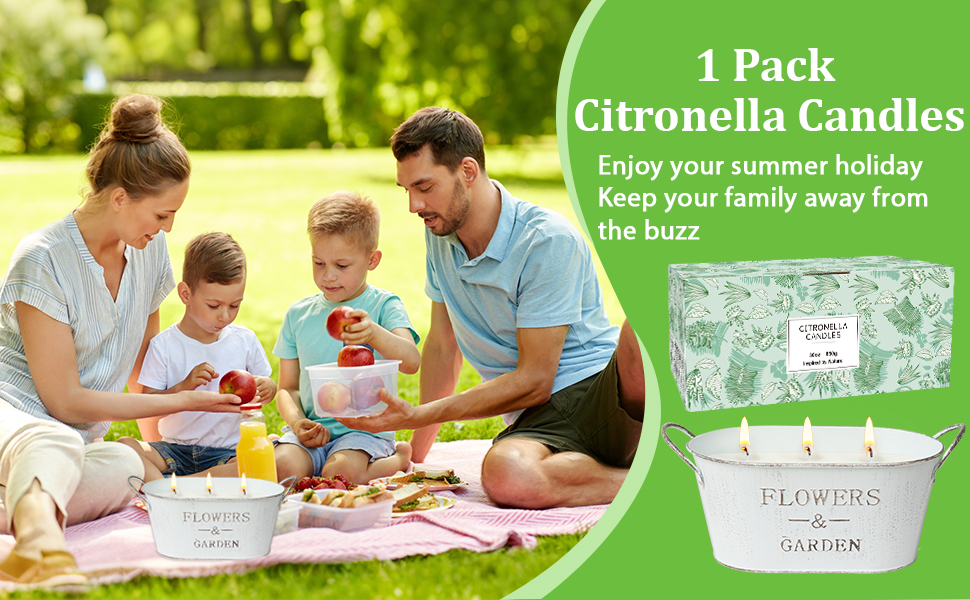 citronella candles outdoor
