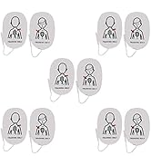 WNL Products AED Trainer Pads - 5 Pack Replacement Practi-Trainer Pads XFTAP Compatible with WL12...