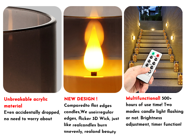 gray candles