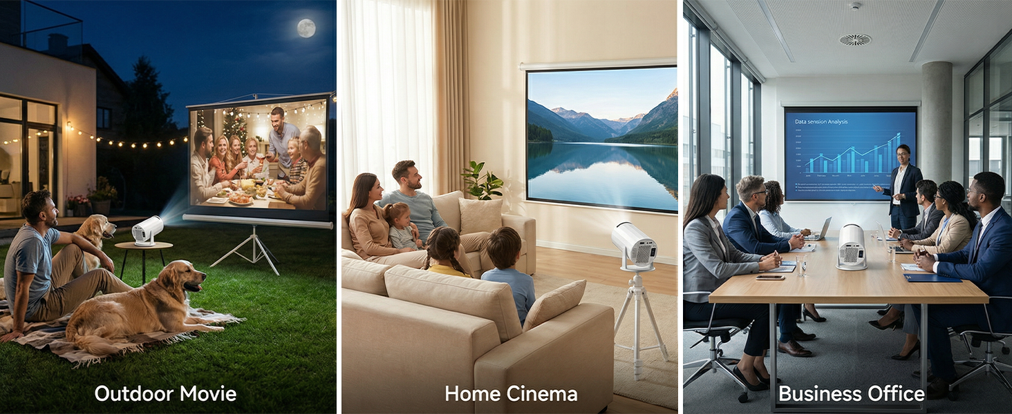 Mini Projector with WiFi and Bluetooth