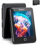 YOTON MP3 Player 80GB with Bluetooth 5.2, 2.4 in Full Touch Screen, Digital Lossless Music, with ...