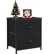 Accver Nightstand, 2 Drawer Dresser Bedside Storage Furniture, Small Dresser with 2 Drawers, End ...