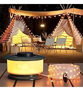 Hokone Camping String Lights,Retractable Camping Lights String with 4 Lighting Modes,Waterproof L...