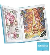 ARTDOT A3 Storage Book for Diamond Art Kits, Portfolio Folder for Diamond Painting Accessories wi...