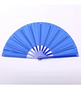 ffscafscn Plastic 13inch Large Rave Fan Popping Fan Clacking Fans for Line Dancing,Hand Fans for ...