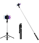 Tianle Selfie Stick, 30 Inch Phone Tripod Extendable Cell Phone Tripod Stand with Wireless Remote...
