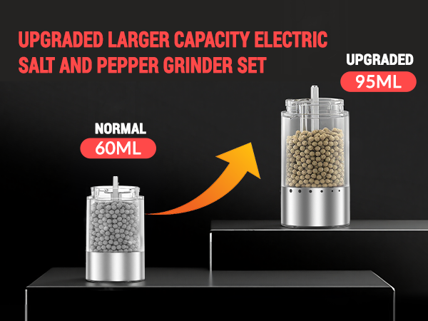 Electric Salt and Pepper Grinder Set