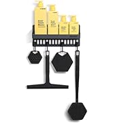 TOOLETRIES Tool Wall Shower Caddy - Removable Resin Bathroom Storage Shelf with Hooks, Reusable A...