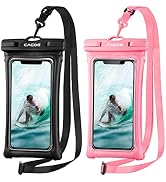CACOE [Floatable] Floating Universal Waterproof Phone case 2 Pack-Up to 7.0",Phone Pouch with Adj...