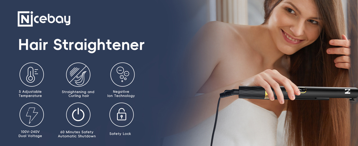 Nicebay Hair Straightener-A TOTAL GAME CHANGER