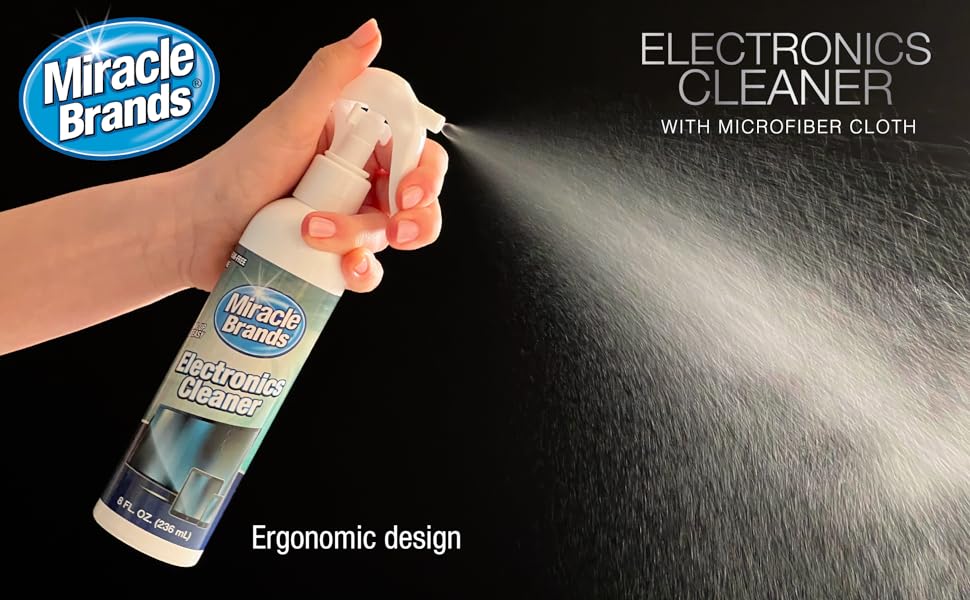 Miracle Brands Electronics Cleaner - 8 oz plus Microfiber Cloth