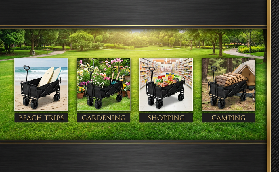 Foldable Heavy Duty Garden Cart