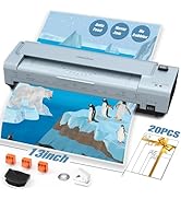 OidoZac 13 Inch Laminator Machine with 20 Laminating Sheets, 11x17 Hot &amp; Cold laminator for Teach...