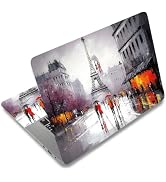 SUPERDANT 3 Pcs Laptop Skin Sticker Cover Decal Paris Street PVC Waterproof Scratch-Resistant Tri...