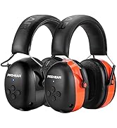 PROHEAR 037 2 Pack Bluetooth 5.0 Hearing Protection Headphones with Rechargeable, 25dB NRR Safety...