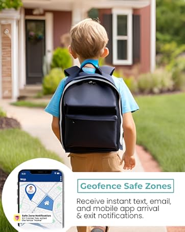 Seculife GPS Kids Tracker Tracking Device Geofence Safe Zones Safety Child Tracker