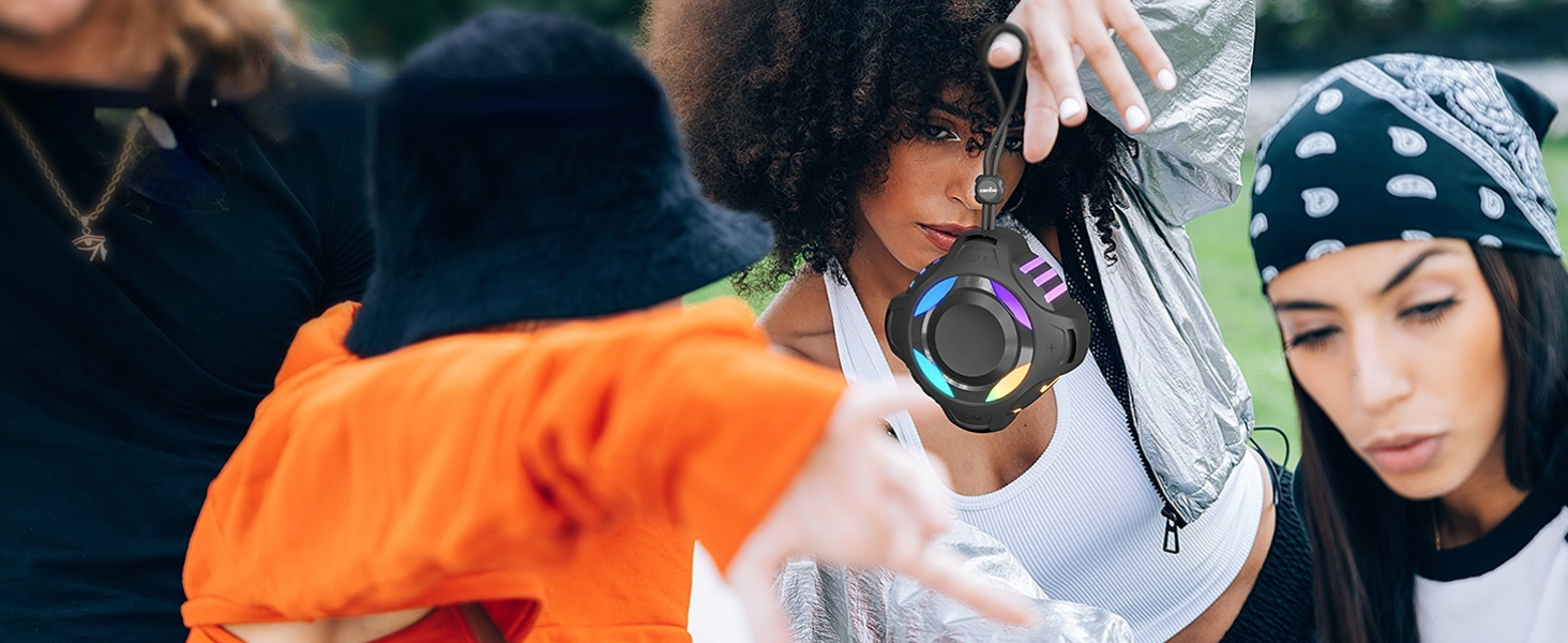 shower waterproof Speaker with light