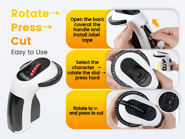 Handheld Manual Retro Embosser Labeler