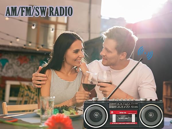 am fm sw radio cassette player