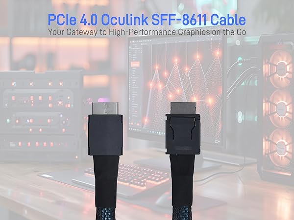 LetLinkSo Gen4 PCIe 4.0 Oculink SFF-8611 Connector