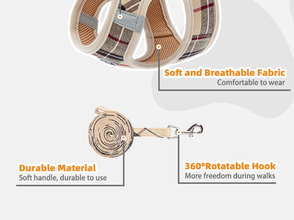 dog harness and leash set