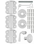 Wright Products V321WH White Vinyl Or Wood Door Hardware Screen Set