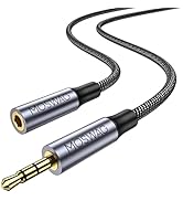 MOSWAG 2.5mm Male to 3.5mm Female Stereo Audio Jack Adapter Cable,Headphone Stereo Audio Converte...