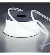 BENLUN AC 110V COB LED Strip Lights Outdoor Waterproof 65.6ft, 6000K Cool White Super Bright 200W...