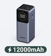 power bank 12000mAh 100w fast charging battery pack for laptop