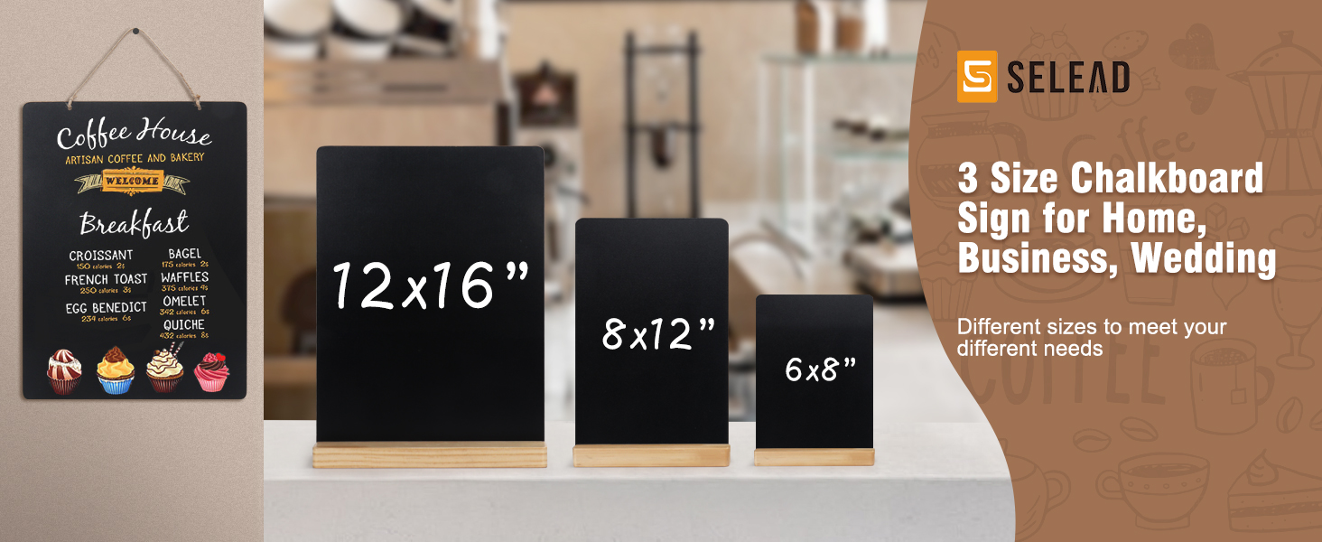 3 size chalkboard